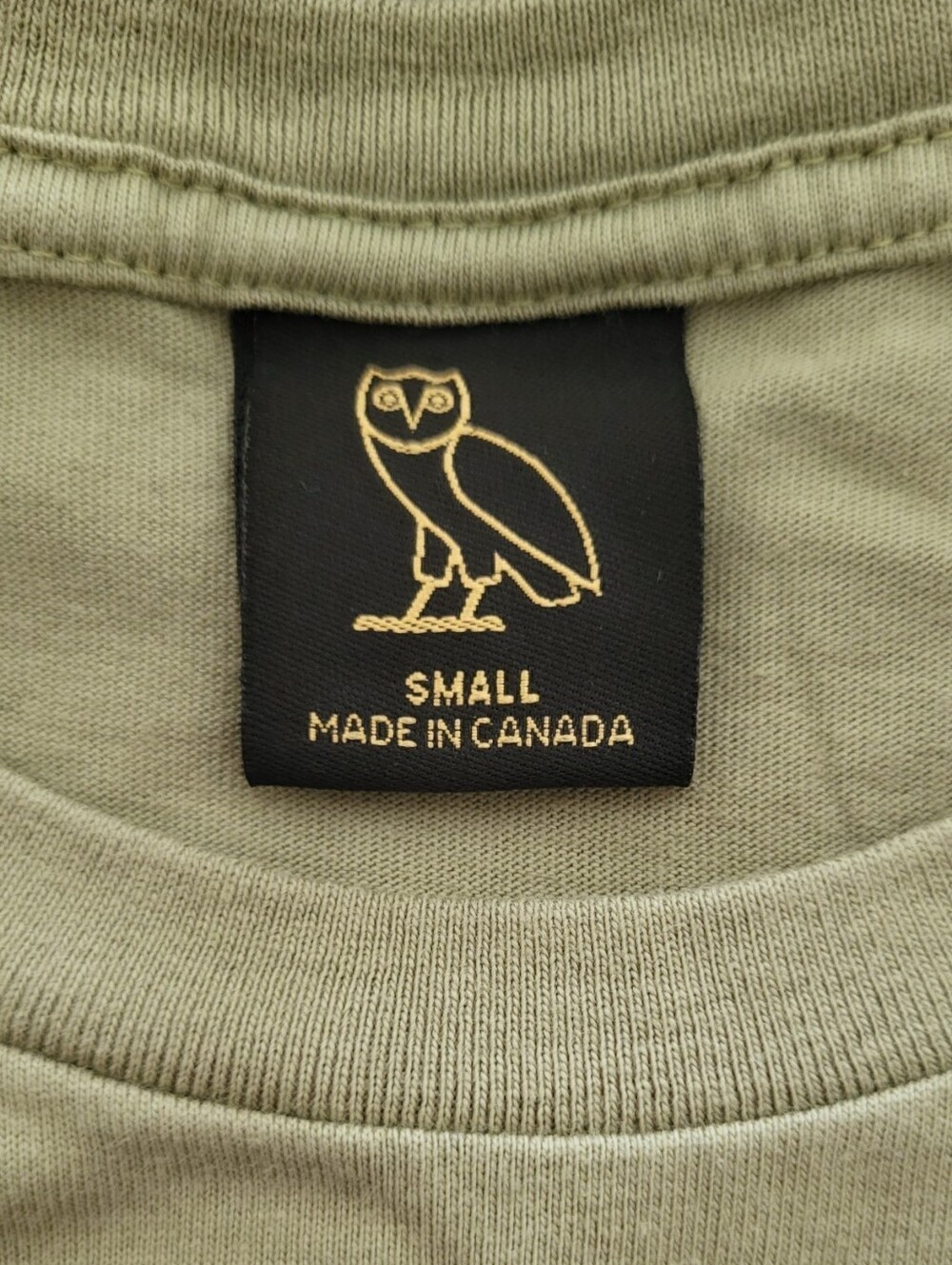 OVO Green Owl Logo Cotton Cropped Baby Tee - Picture 6 of 9